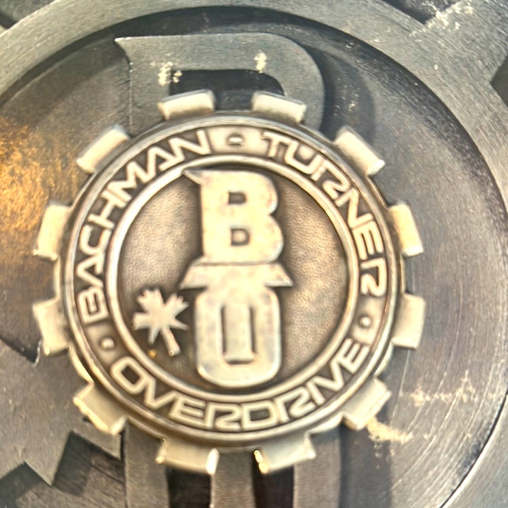 BTO Bachman Turner Overdrive Vintage Belt Buckle 1975 Heavy Duty Cast Metal
